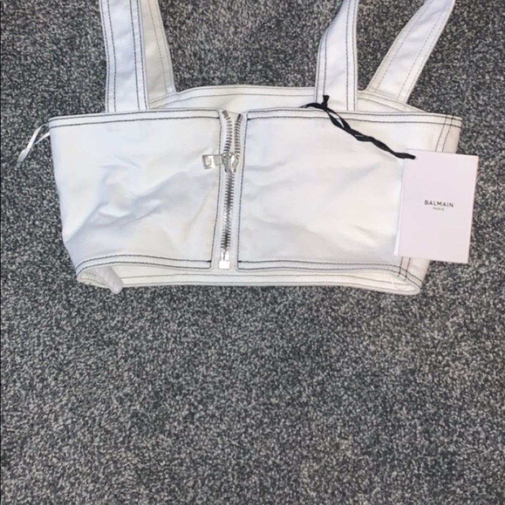 BALMAIN BRA TOP / BALMAIN SLACKS SIZE LISTED